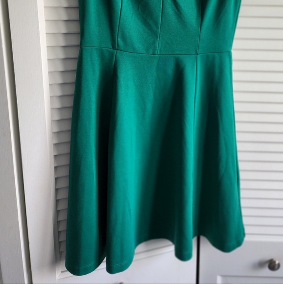 H&M Emerald Green A-Line Knit Dress, Sz Sm - Picture 7 of 12